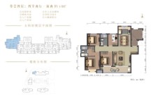 文华锦苑140㎡户型 4室2厅2卫1厨