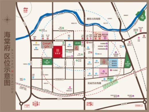 海棠府交通图