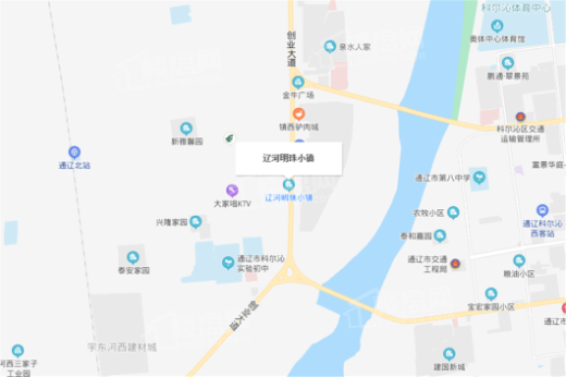 辽河明珠小镇交通图