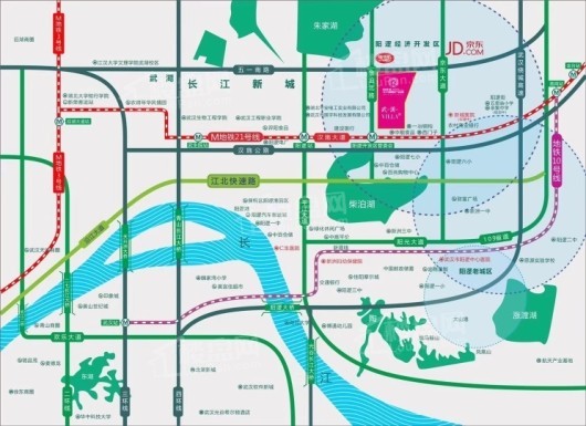 阳逻港华中国际产业园区位图