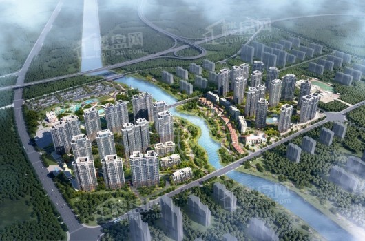 武汉恒大国际旅游城首开地块鸟瞰图