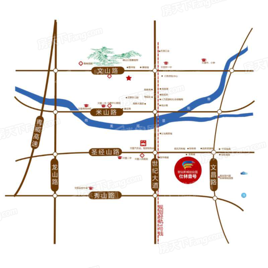 智谷新城交通图