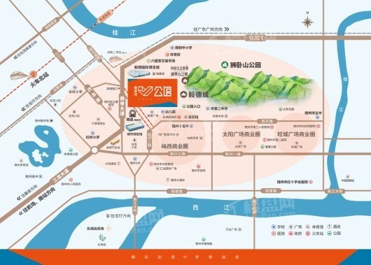 粤港湾V公馆交通图