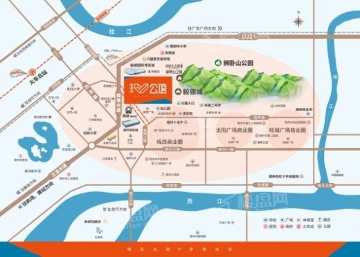 粤港湾V公馆交通图