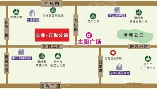 丰业万悦公馆交通图