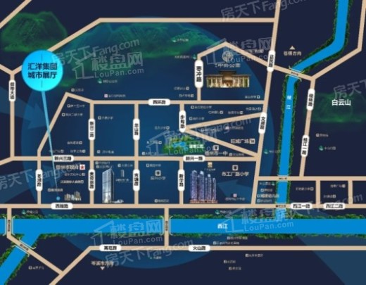 汇洋·新时代广场交通图