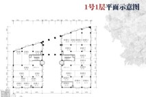 御景花园1号楼1层商业销售平面图