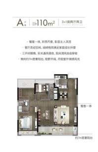 祥生·海樾门第苑110平米户型 4室2厅2卫1厨
