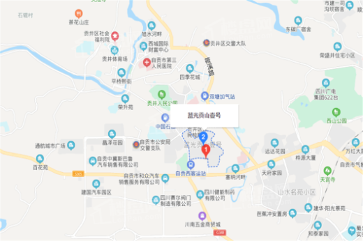 蓝光贡山壹号公园里交通图