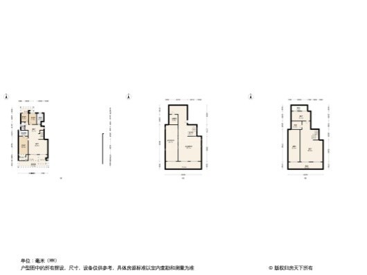 龙湖·景粼玖序3居室户型图