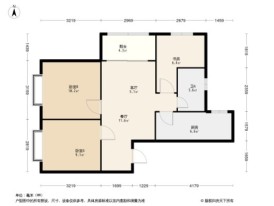 汇泉景悦城3居室户型图