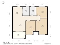 中海万锦公馆3居室户型图