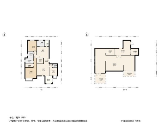 中晟柒号院3居室户型图