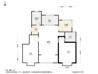 中建京西印玥品牌馆3居室户型图