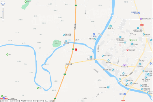 龙湖邛崃江景项目电子地图
