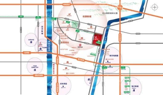 拱墅宝龙广场交通图