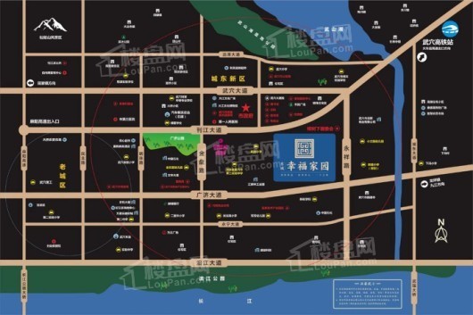 东城·幸福家园交通图