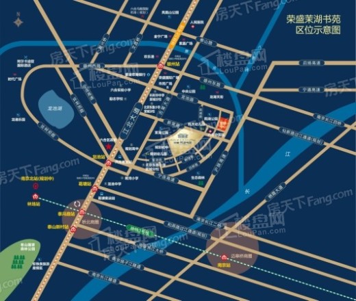 荣盛·茉湖书苑交通图