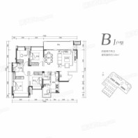 翠怡峰荟B1户型 4室2厅2卫1厨