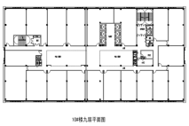 绿地万科云都会项目9层平面图 1室