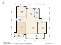 昱龙府A1户型111㎡ 3室2厅1卫1厨