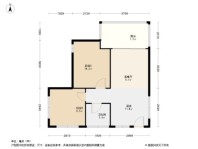 峨眉莲花湖A4户型 2室1厅1卫1厨