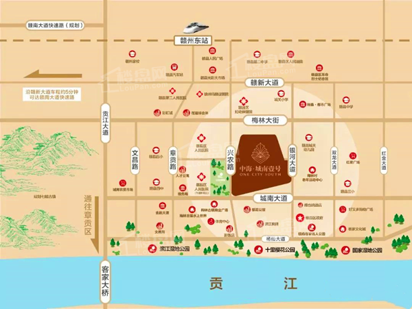 中海城南壹号位置图