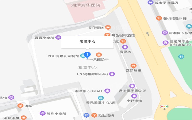 湘潭中心区位交通图