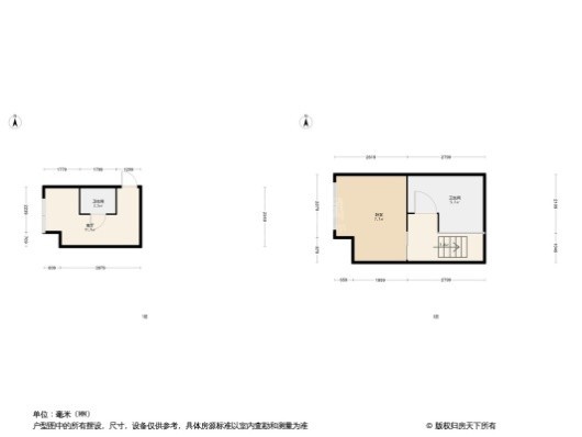 云尚天成2居室户型图
