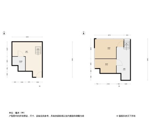 云尚天成2居室户型图
