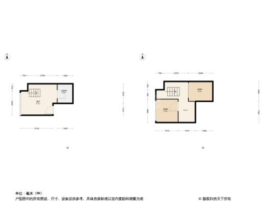 云尚天成2居室户型图