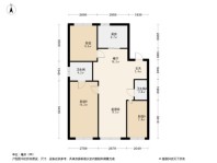 万科·大都会140平户型图 3室2厅2卫1厨