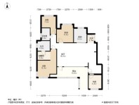 中金·时代启城RD3 142.49㎡一层户型 4室2厅2卫1厨