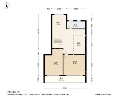 郡源·紫金桃源4居室户型图