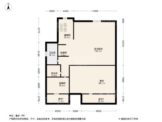 金辉江山云著4居室户型图