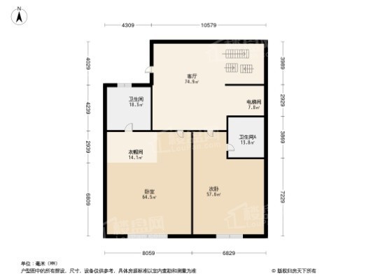 金辉江山云著4居室户型图