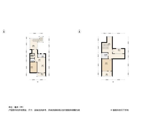 圣丰御景湾2居室户型图