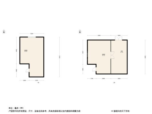 圣丰御景湾2居室户型图