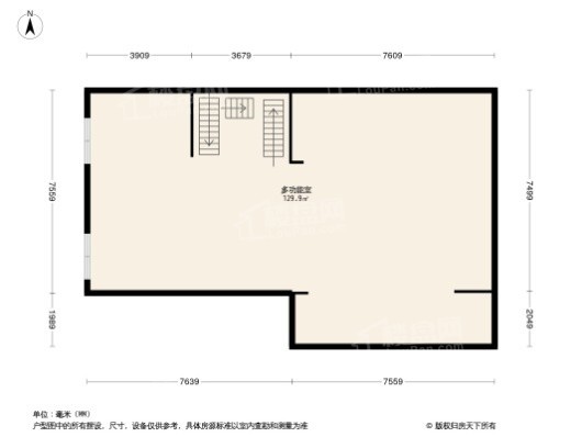 圣丰御景湾4居室户型图