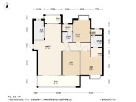 富力金禧悦城A户型 3室2厅2卫1厨