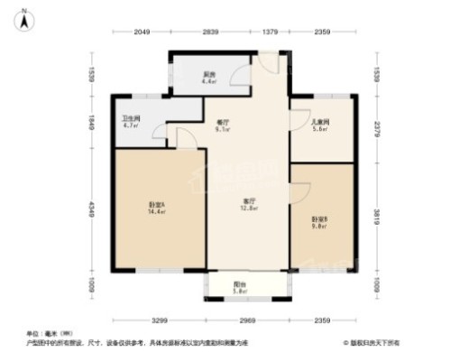 正荣悦榕府户型图