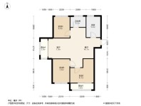 融侨悦公馆3居室户型图