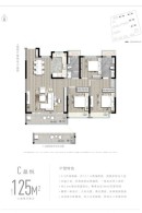 嘉兴蓝光晶曜雅苑4室2厅2卫户型图-嘉兴楼盘网