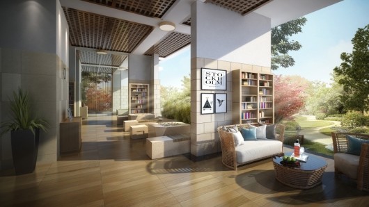 绿地新里秋月台休闲架空层