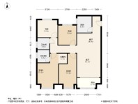 金辉·优步大道高层118平米户型 4室2厅2卫1厨