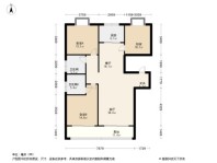 融创澜岸大观建面117平E户型 3室2厅2卫1厨