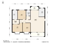 联投梧桐郡悦园7、8号楼D户型 3室2厅2卫1厨