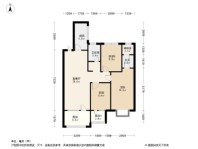 花样年·花郡110平C1户型 3室2厅2卫1厨