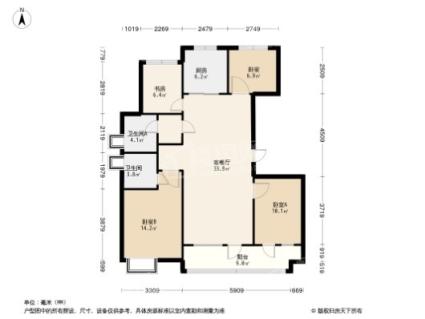 博裕7号4居室户型图