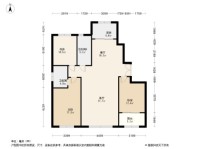 金庆桂花园3居室户型图